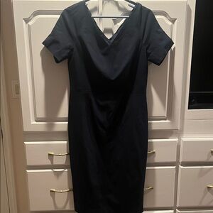 Banana Republic Classic Navy Midi Dress